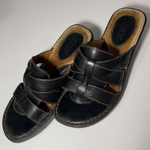 BORN Leather Hand Crafted Footwear some heel drag and wear tons of life left - Picture 2 of 7
